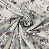 Fairy jersey grey cotton elastane oeko tex 100 jersey fabric cud