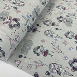 Fairy jersey grey cotton elastane oeko tex 100