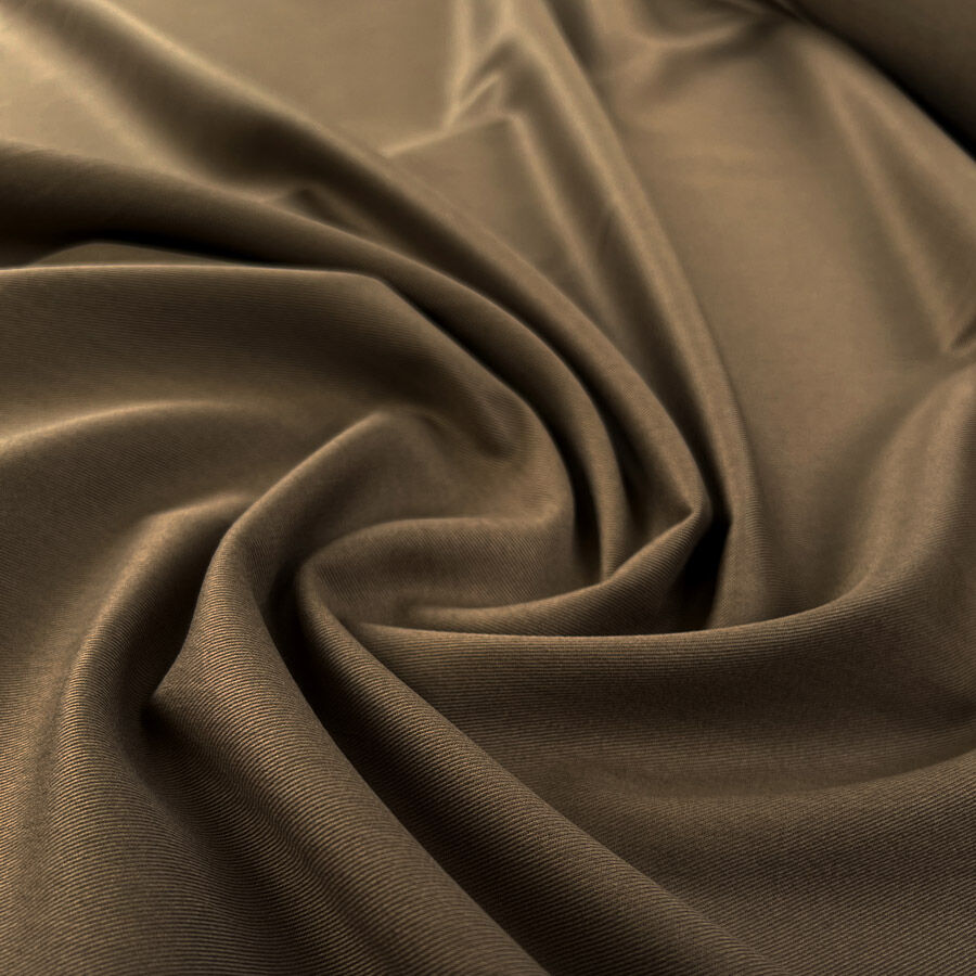 Falcon Camel Brown Cotton Twill Light Trouser Fabric