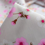 Felicity Cotton Poplin Beige Flower Dress Fabric Cu1 2