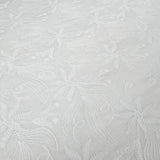 Felicity White Floral Embroidered Dress Fabric