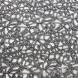 Fenced Off Silver Metallic Chain Link Abstract Craft Fabric
