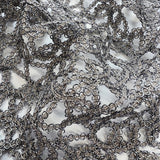 Fenced Off Silver Metallic Chain Link Abstract Craft Fabric