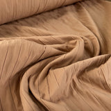 Fibre Mood 3D Stripes Pink Polyester Cotton Quilted Coat Fabric
