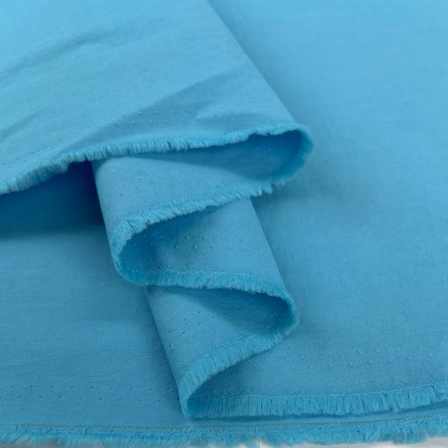 Fibre Mood Combed Cotton Stone Washed Plain Fabric Aqua Fold Fm791024 840