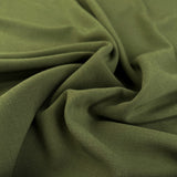 Fibre Mood Heavy Crepe Moss Green Polyester Viscose Elastane Fabric