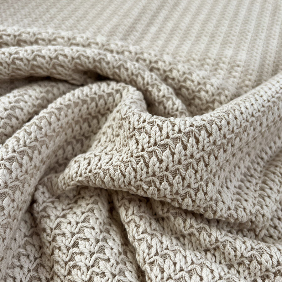 Fibre Mood Knitwear Cream Cotton Polyester Oeko Tex Fabric