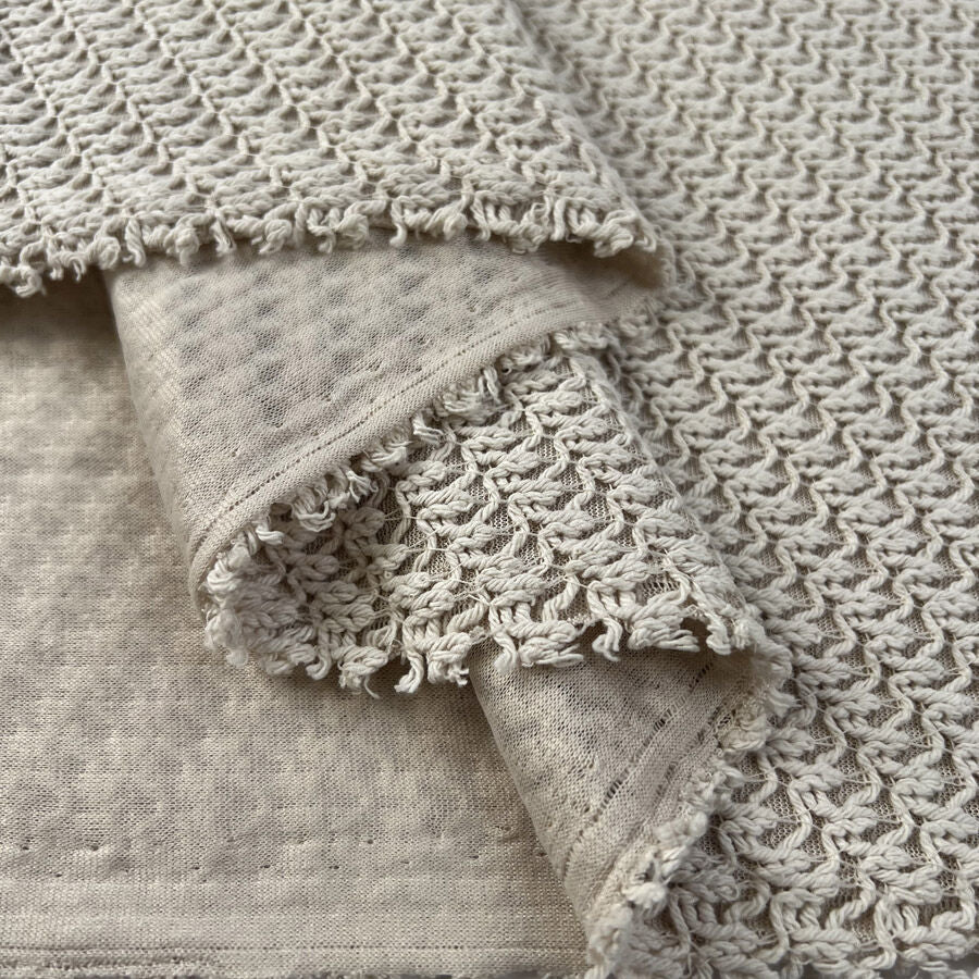 Fibre Mood Knitwear Cream Cotton Polyester Oeko Tex Fabric Fold