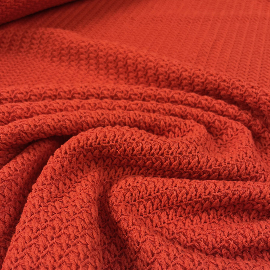 Fibre Mood Knitwear Red Cotton Polyester Oeko Tex Fabric