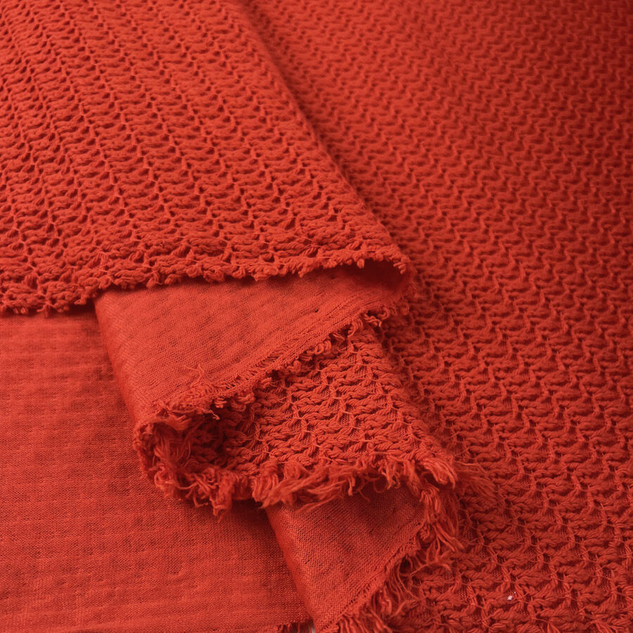 Fibre Mood Knitwear Red Cotton Polyester Oeko Tex Fabric Fold