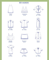 Fibre Mood Magazine Sewing Pattern Book Edition 34 Pattern Sketch
