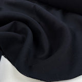Fighting Back British Wool Cotton Navy Plain Woven Suiting Fabric