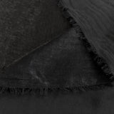 Filmstar Black Polyester Woven Velvet Satin Dress Fabric Fold