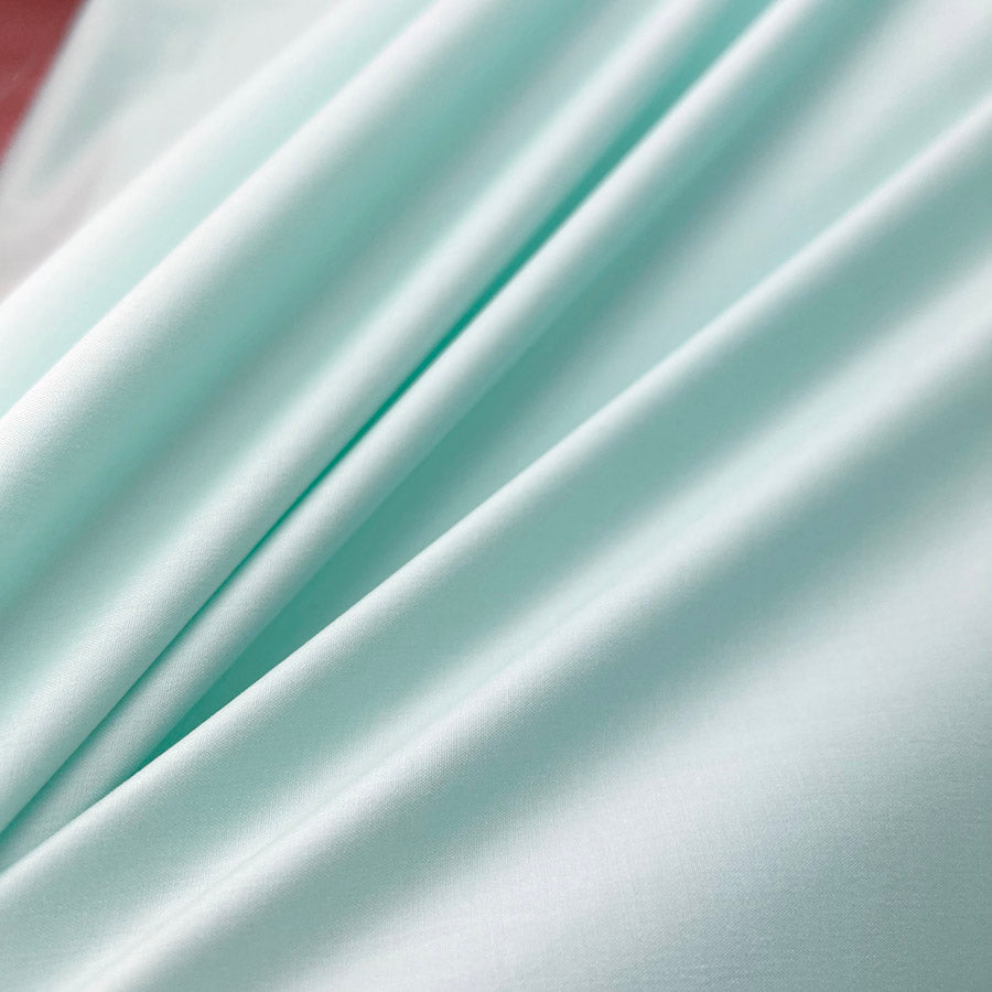 Fine Cotton Shirting Fabric Blue  Pima Cotton Lawn Aqua Plain