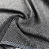 Fine Dogtooth Check Wool Shirting Fabric Tiny Tim Three