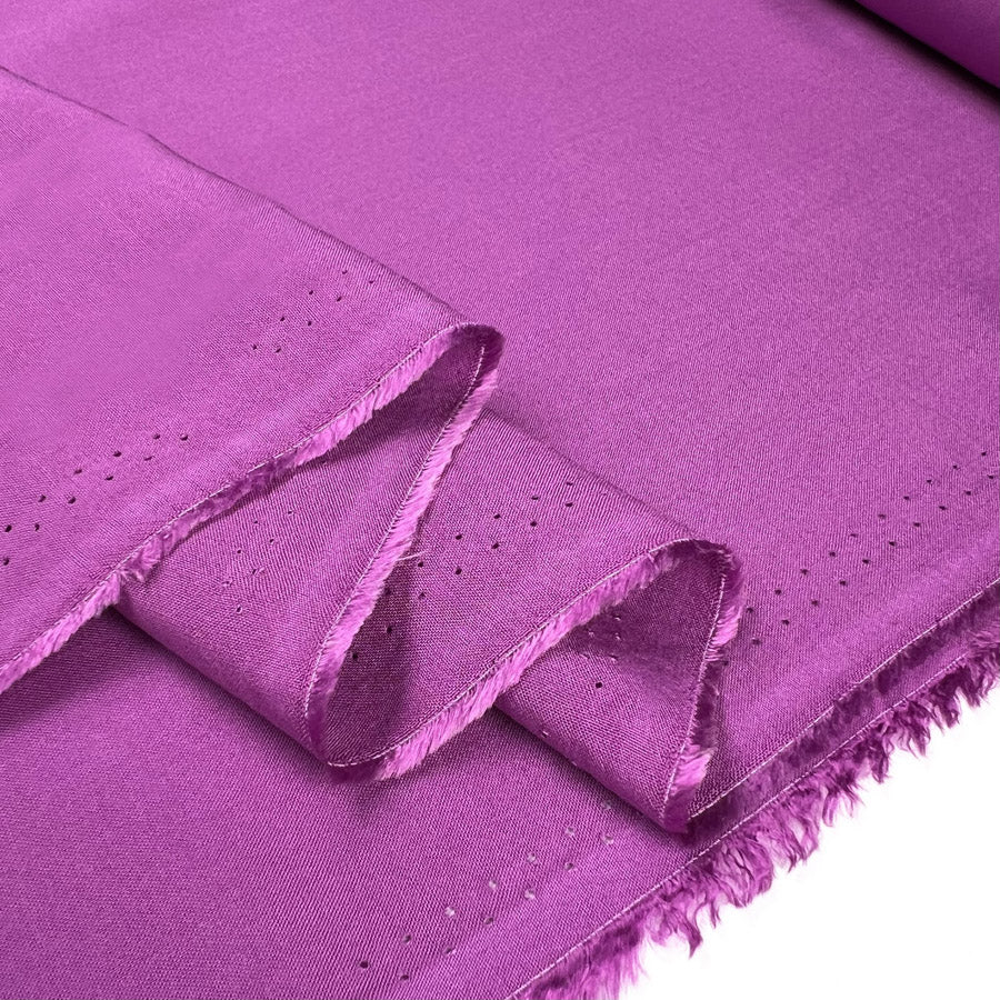 Fine Viscose Plain Fuchsia Pink Purple Lightweight Dress Fabric Fold