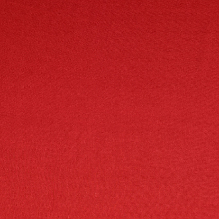 Fine Viscose Poplin Plain Dress Fabric Crimson