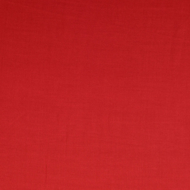 Fine Viscose Poplin Plain Dress Fabric Crimson