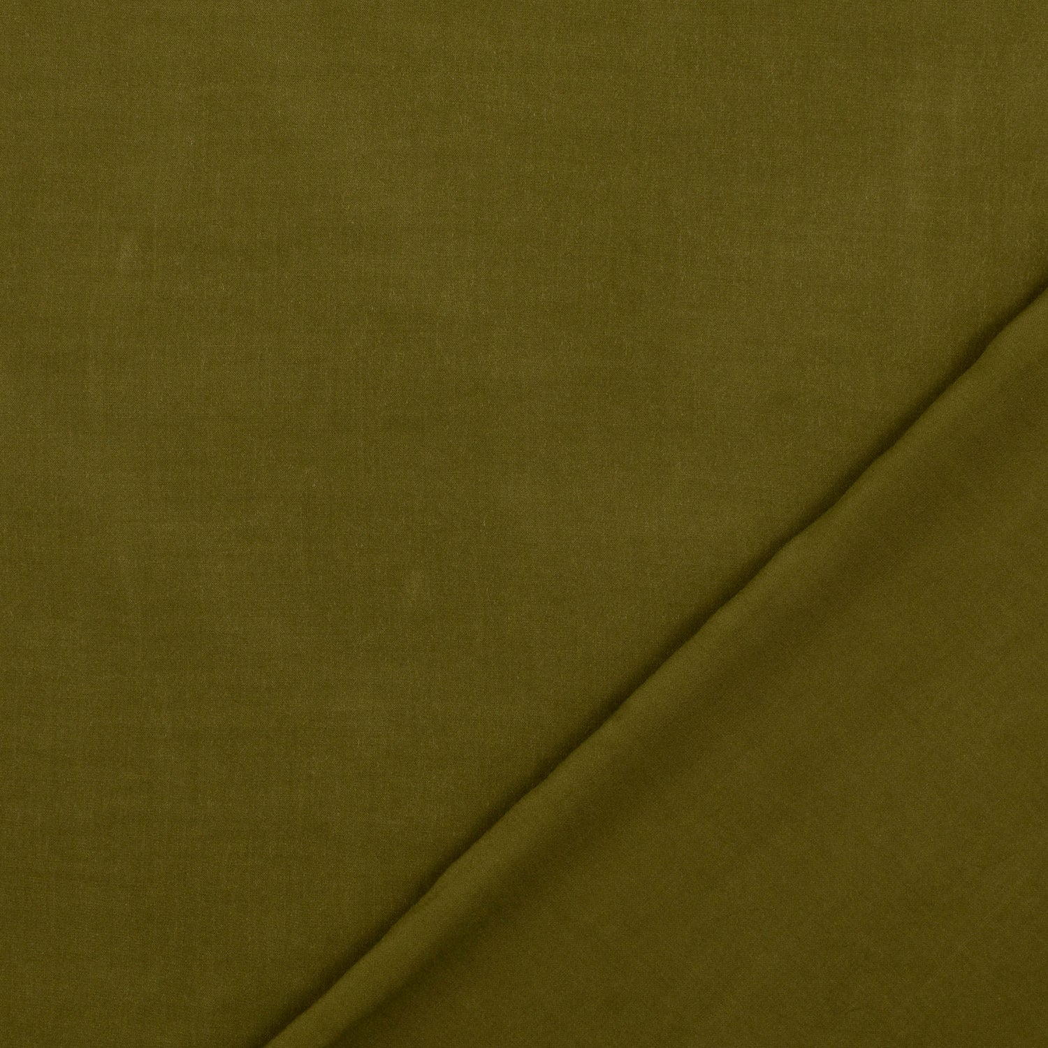 Fine Viscose Poplin Plain Dress Fabric Khaki Fold
