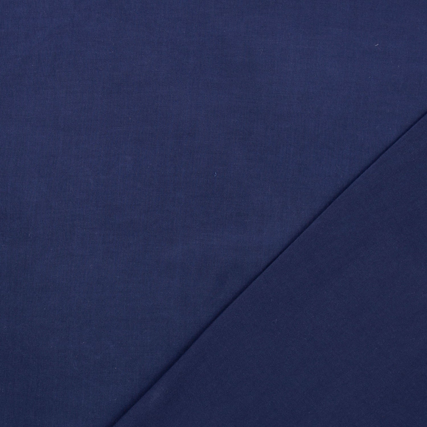 Fine Viscose Poplin Plain Dress Fabric Navy Fold