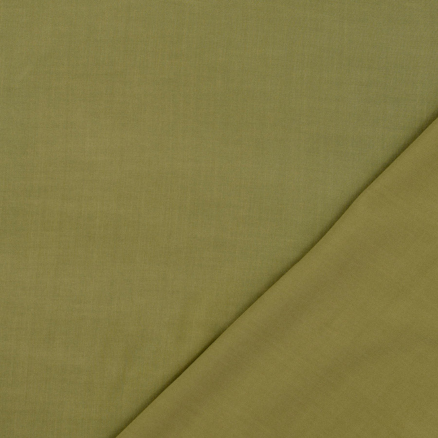 Fine Viscose Poplin Plain Dress Fabric Olive Fold 1Fb6F874 66D2 4Bce A10E 440F826D6Cb1