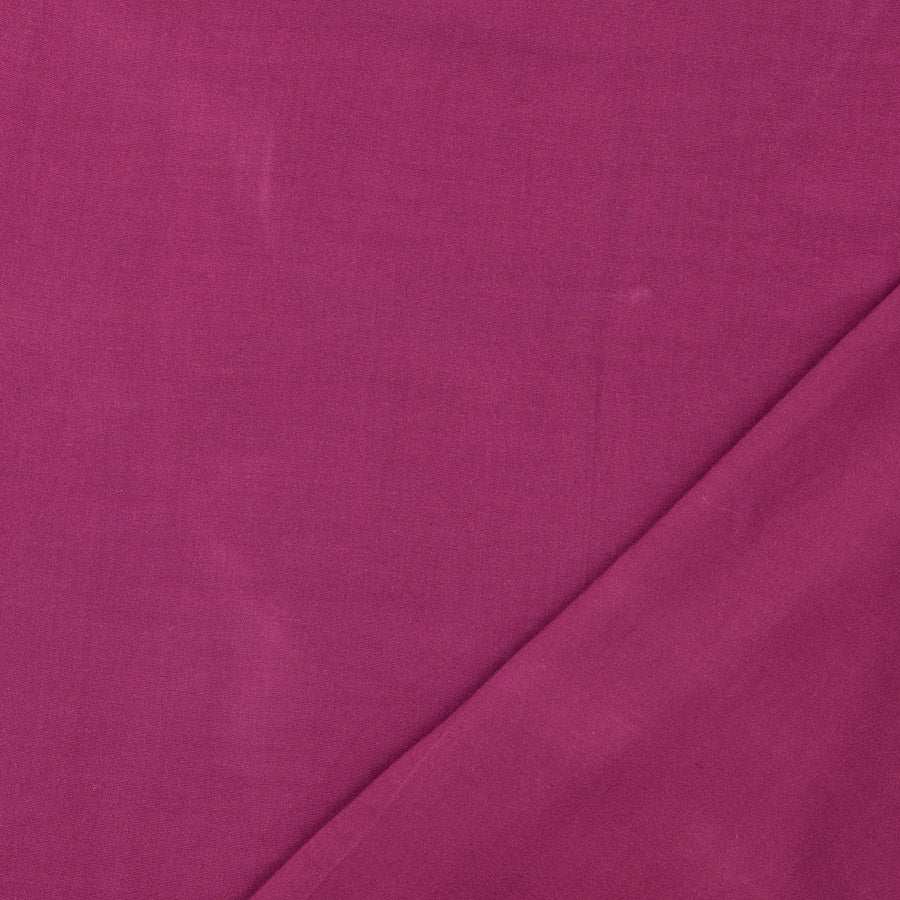 Fine Viscose Poplin Plain Dress Fabric Plum Fold