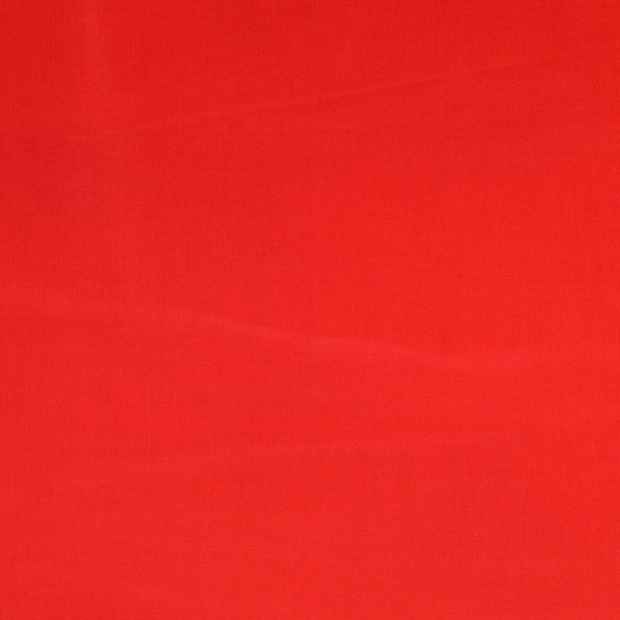 Fine Viscose Poplin Plain Dress Fabric Red
