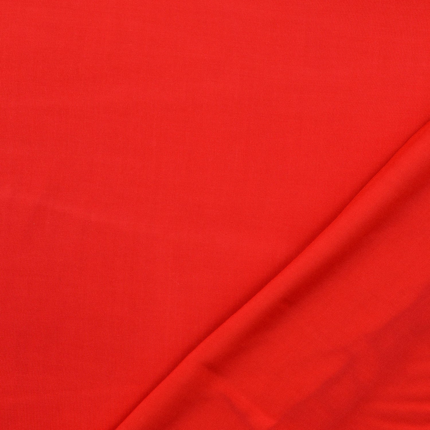 Fine Viscose Poplin Plain Dress Fabric Red Fold