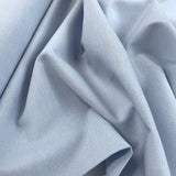 Finest Chambray Sky Lightweight Cotton Fabric Fold
