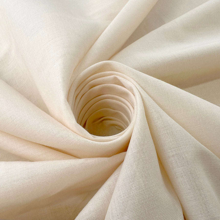Finest 100% Cotton Shirting Fabric  Paleface Palest Pink Twist