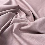 Finest Chambray Mauve Cotton Lightweight Plain Woven Dress Fabric