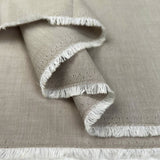 Finest Chambray Sand Cotton Lightweight Plain Woven Dress Fabric Fold