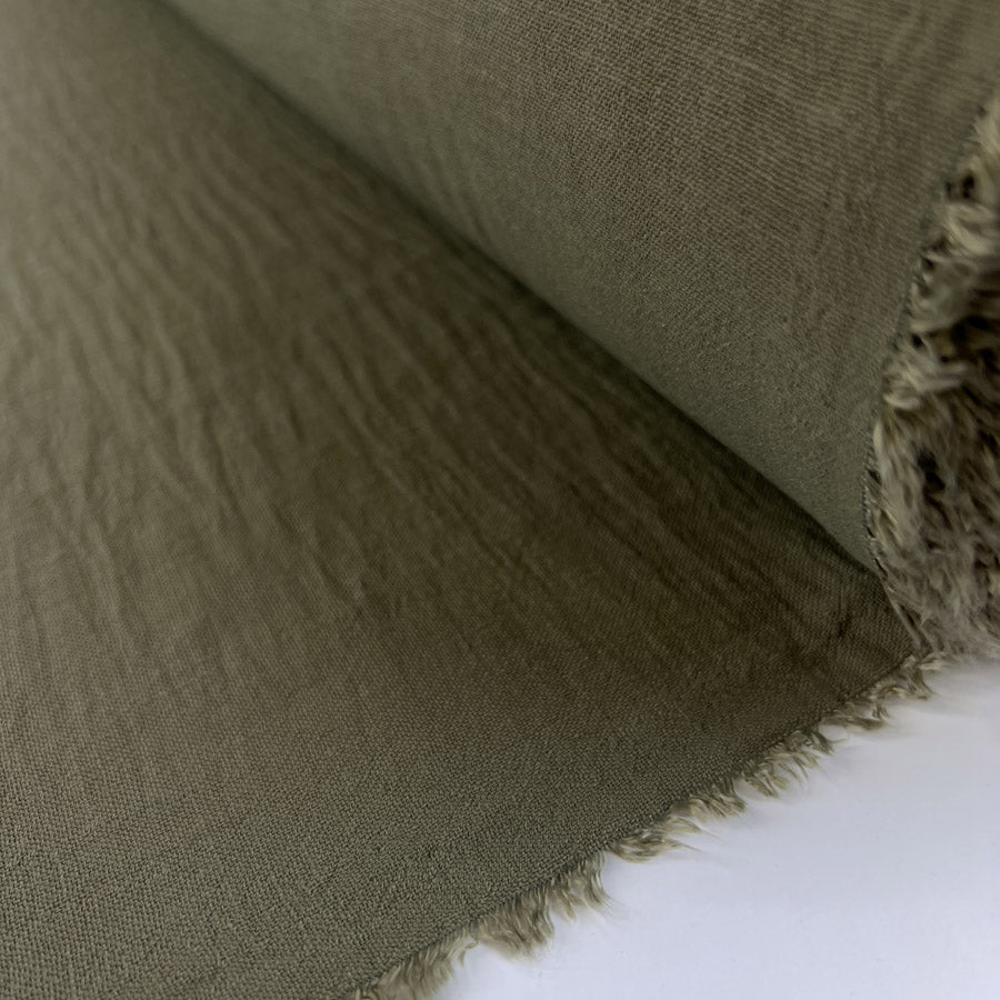 Finest Linen Look Sage Green Polyester Dress Fabric Roll