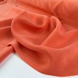 Finest Silk Coral Orange Plain Italian Deadstock Lightweight Dress Fabric D03Cf7B3 1Cd6 4F5B 8387 832B6Ae2Dc71