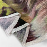 Fiona Rhubarb Polyester Pleated Tie Dye Printed Dress Fabric Fold
