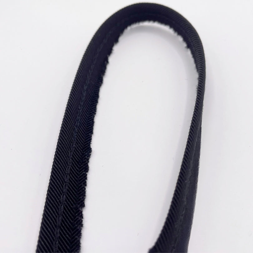 Flanged Insert Decorative Piping Cord Black Twist