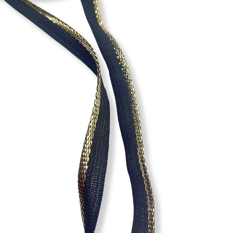 Flanged Insert Piping Cord Gold And Black 1