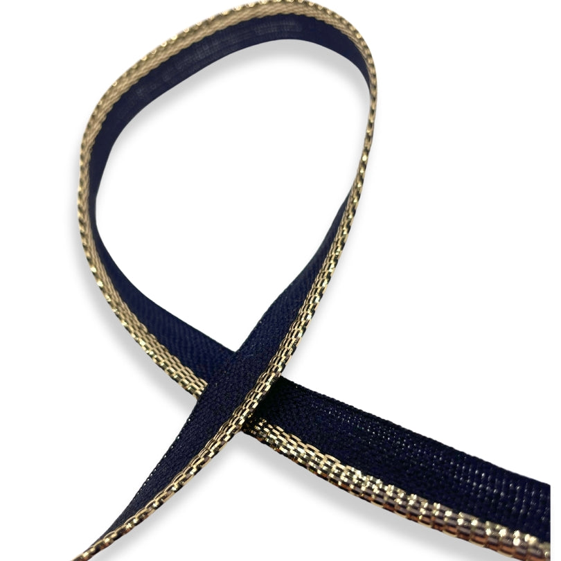 Flanged Insert Piping Cord Gold And Black 2