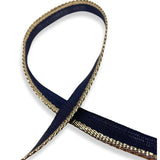 Flanged Insert Piping Cord Gold And Black 2