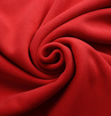 Fleece Duo Red Black Fleece Material Cud