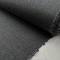 Remnant - Fleece Wool Suiting - Dark Grey (1m)