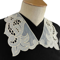 Embroidered Collar - Downton Abbey - Vintage Lace - Cream