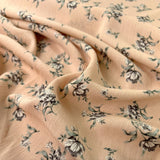 Floating In Circles Viscose Yoryu Lawn Fabric Beth Peach