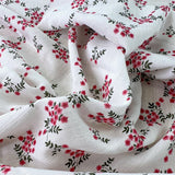 Floating In Circles Viscose Yoryu Lawn Fabric Chloe Pink