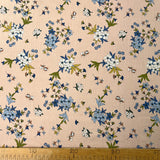 Floating In Circles Viscose Yoryu Lawn Fabric Libby Pink Ruler