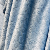 Remnant - Floral Fleece - Pale Blue (1m)