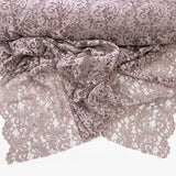 Floral Corded Polyester Lace Dress Fabric Lace Dusky Pink