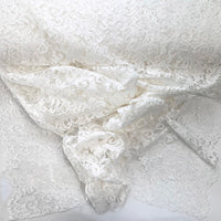 Remnant - Double Scallop Lace - Ivory (1.5m)