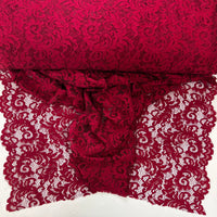 Double Scallop Lace - Wine