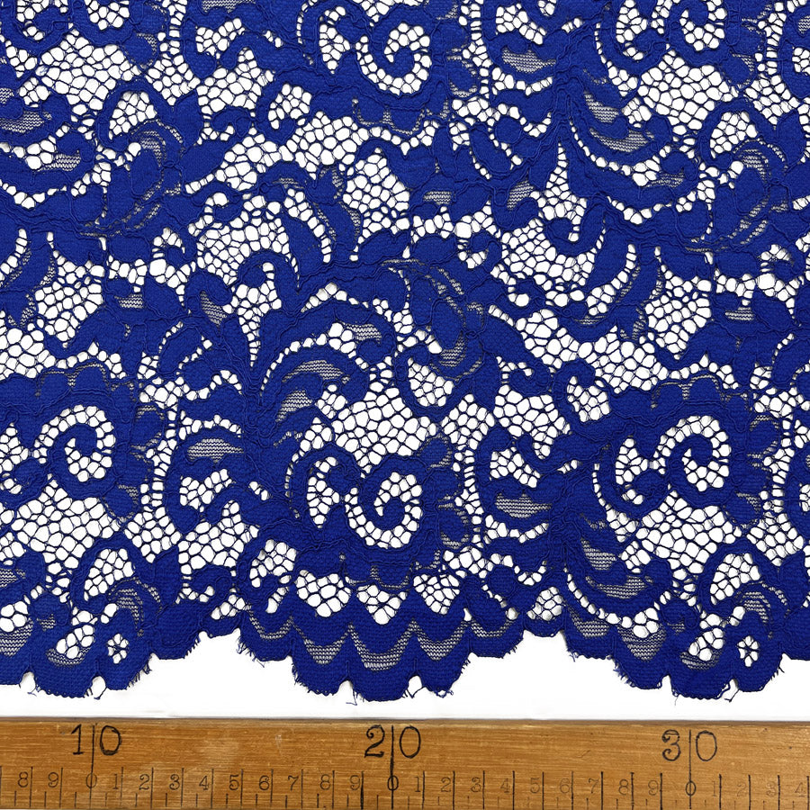 Floral Corded Polyester Lace Dress Fabric Lace Royal Ruler